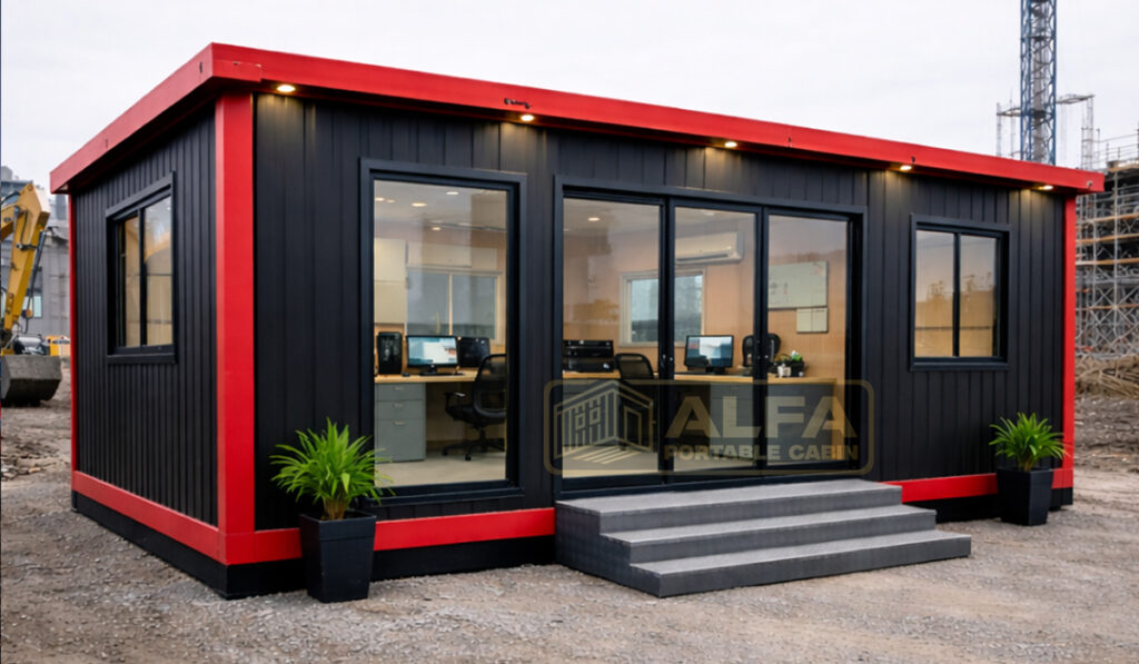 Portable site office cabins ideal for construction projects