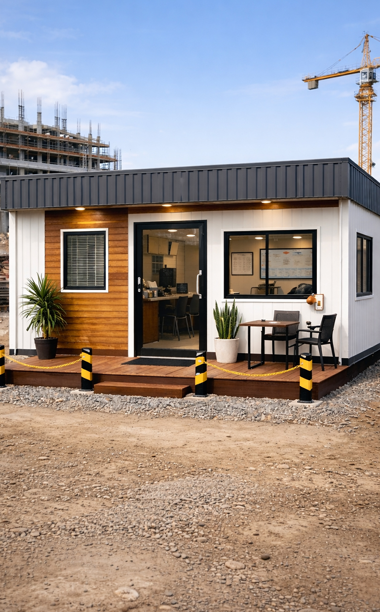 Site office cabin manufacturer in Hyderabad by Alfa Portable Cabin