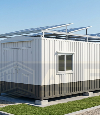 10×20 Solar Portable Cabin exterior manufactured by Alfa Portable Cabin